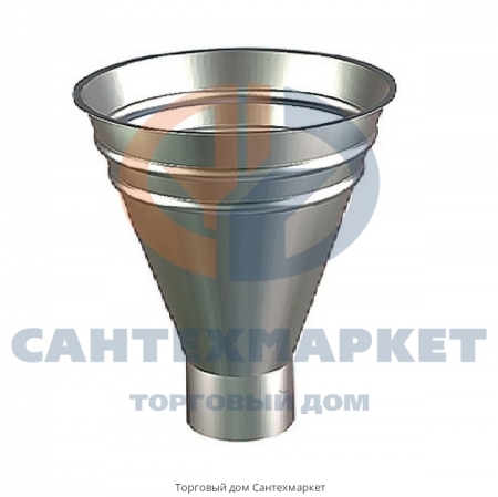 Воронка водосборная оцинкованная d 185/150 мм