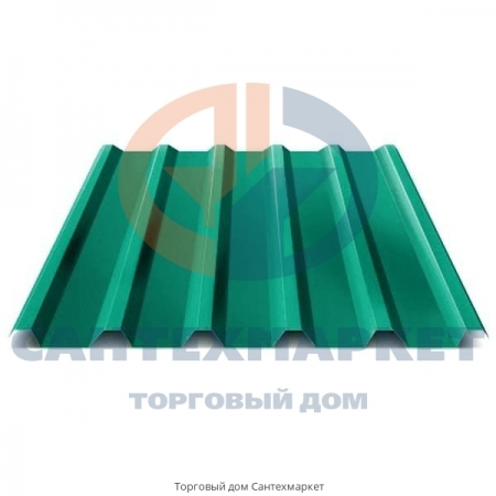 Профнастил С44 RAL 6005 зеленый мох 0.8 мм для крыши