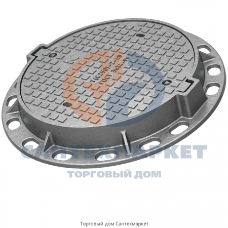 Люк чугунный тип Т(С250) с запорным устройством на крышке