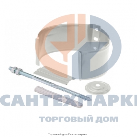 Крепление трубы на кирпич оцинкованное d 90 мм